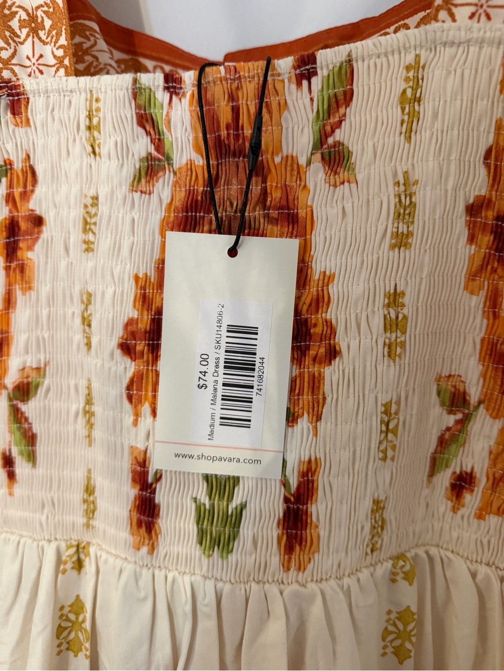 Avara orange and green floral print dress
M. - Picture 7 of 7